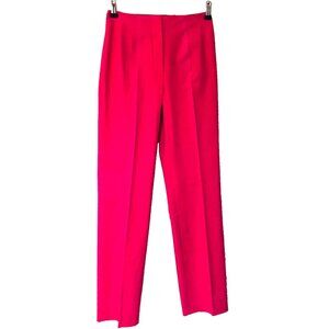 Piazza Sempione Sophia Hot Pink Stretch Pants 44 Us 8 Made‎ In Italy 28 x 34.5